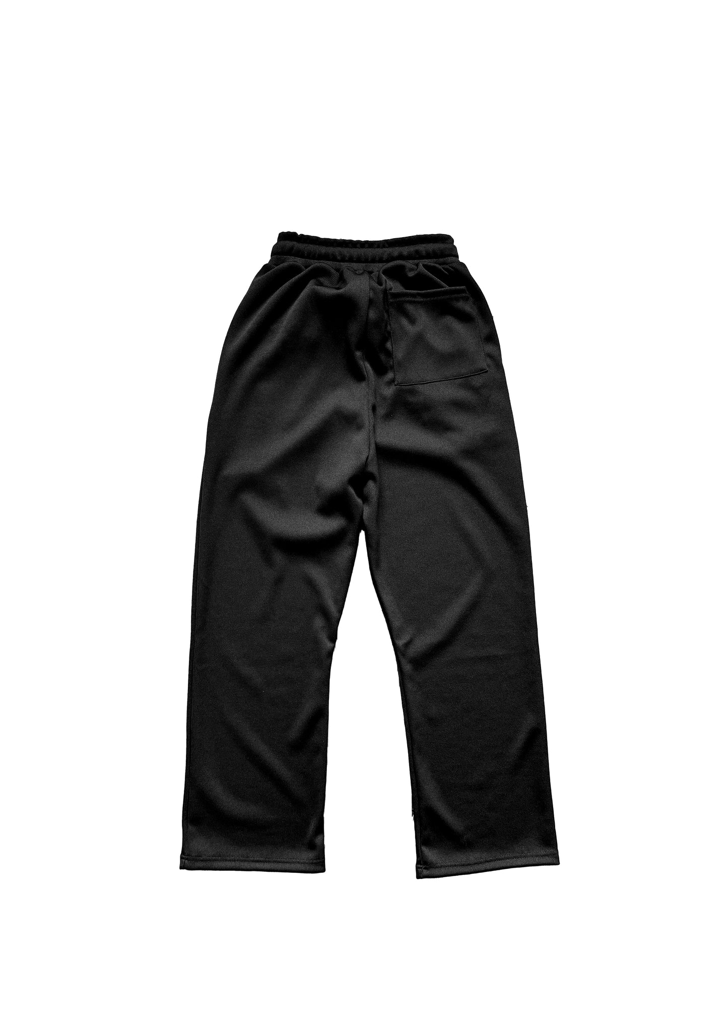 STAPLE BLACK/BLACK RIBBED TROUSERS