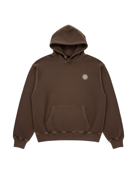 ALA Oversized Pullover Hoodie - Washed Brown