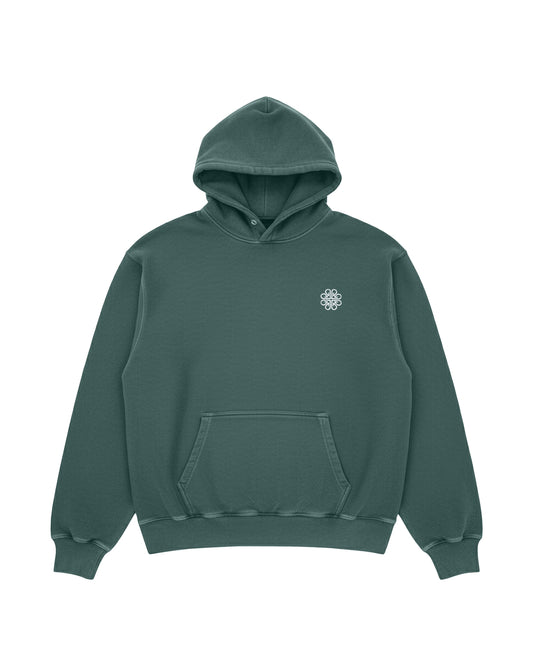 ALA Oversized Pullover Hoodie - Washed Green