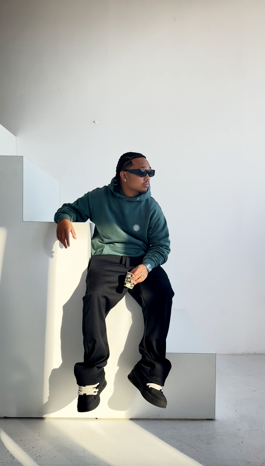 NEXUS HEAVYWEIGHT HOODIE - VINTAGE GREEN