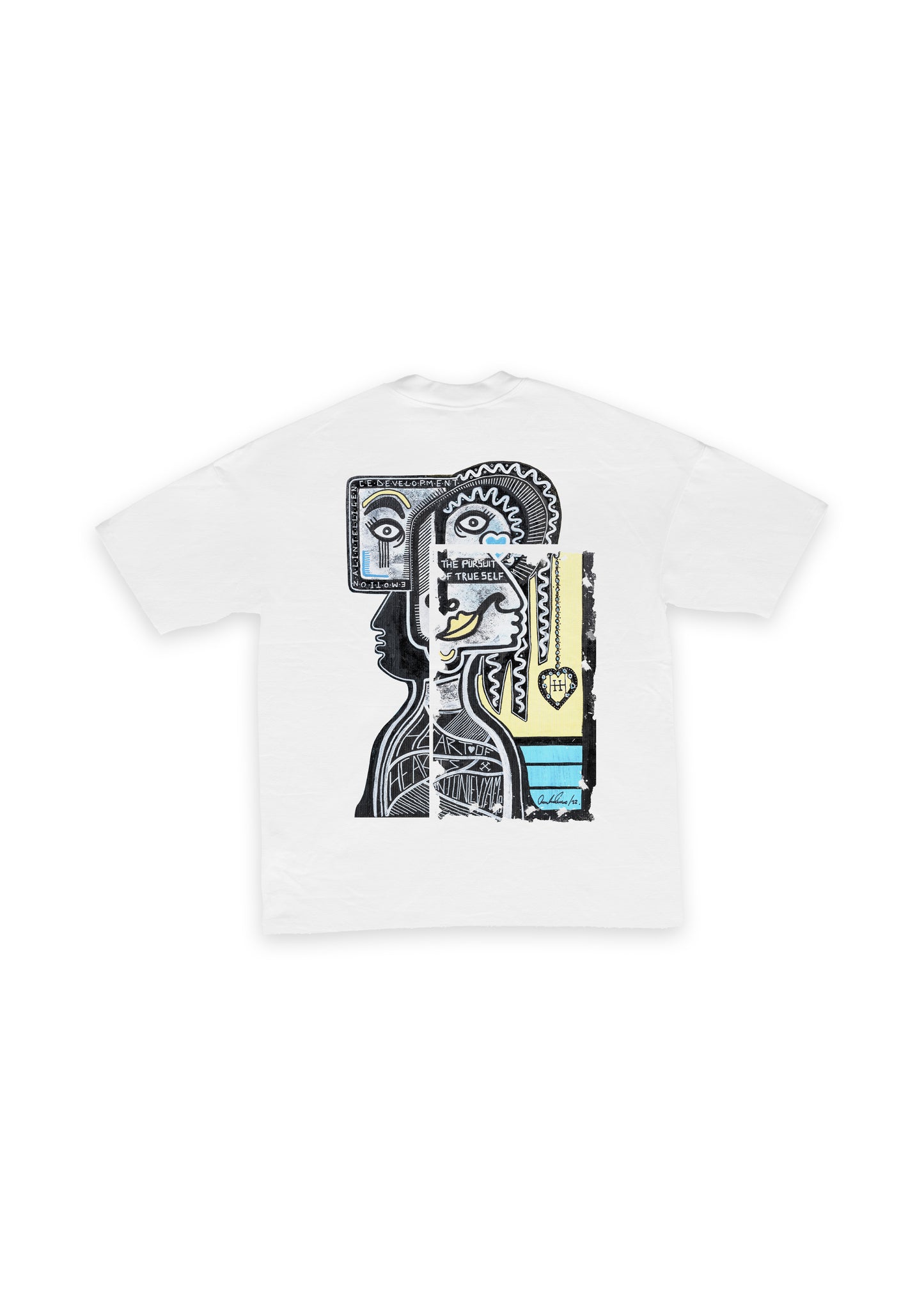 ALA T-SHIRT - WHITE WASHED PRINT