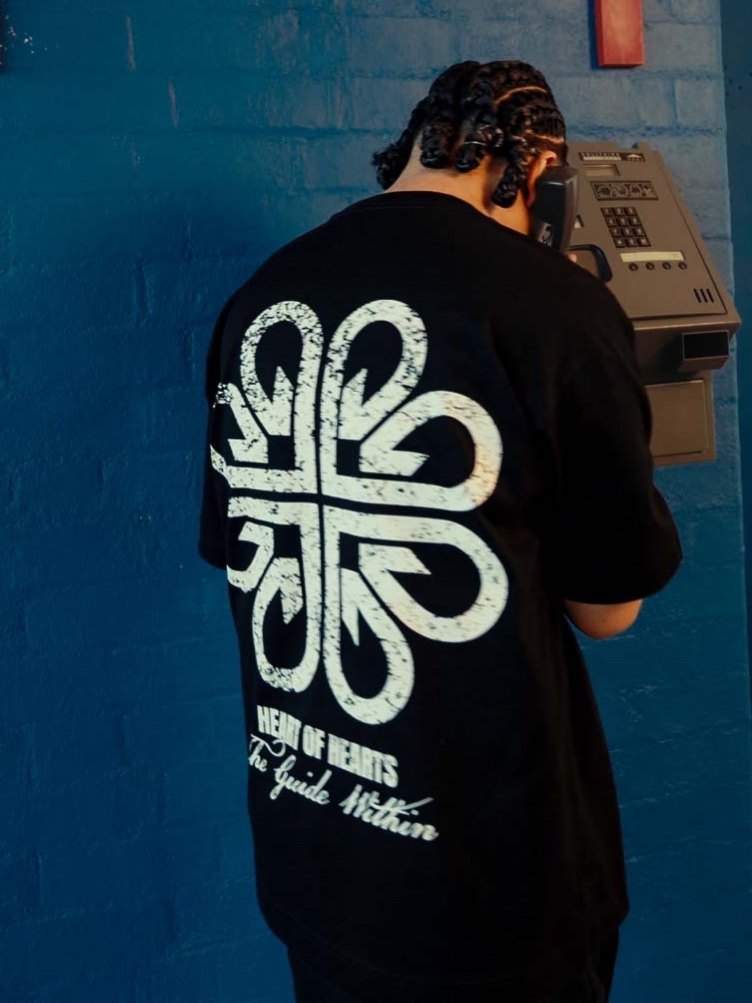 Nexus Box Fit Graphic T-Shirt - Black