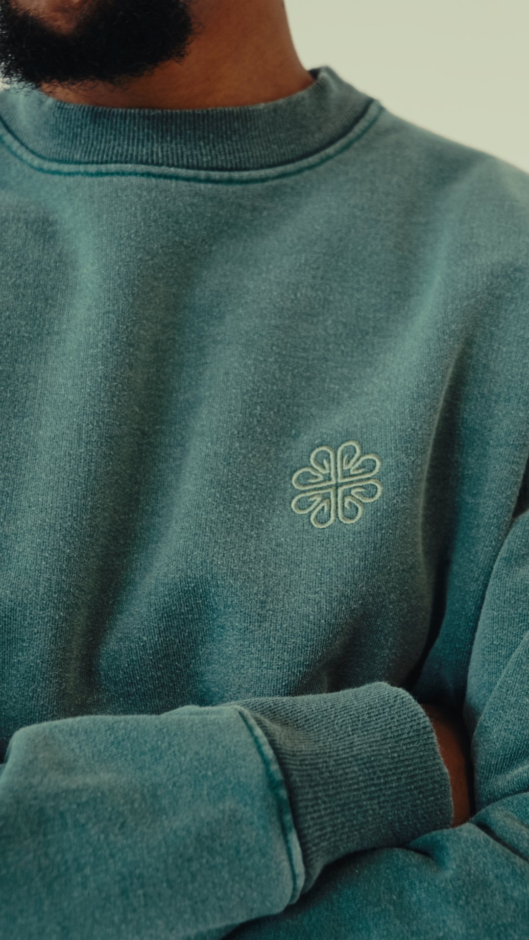 NEXUS TONAL SWEATSHIRT - WASHED GREEN