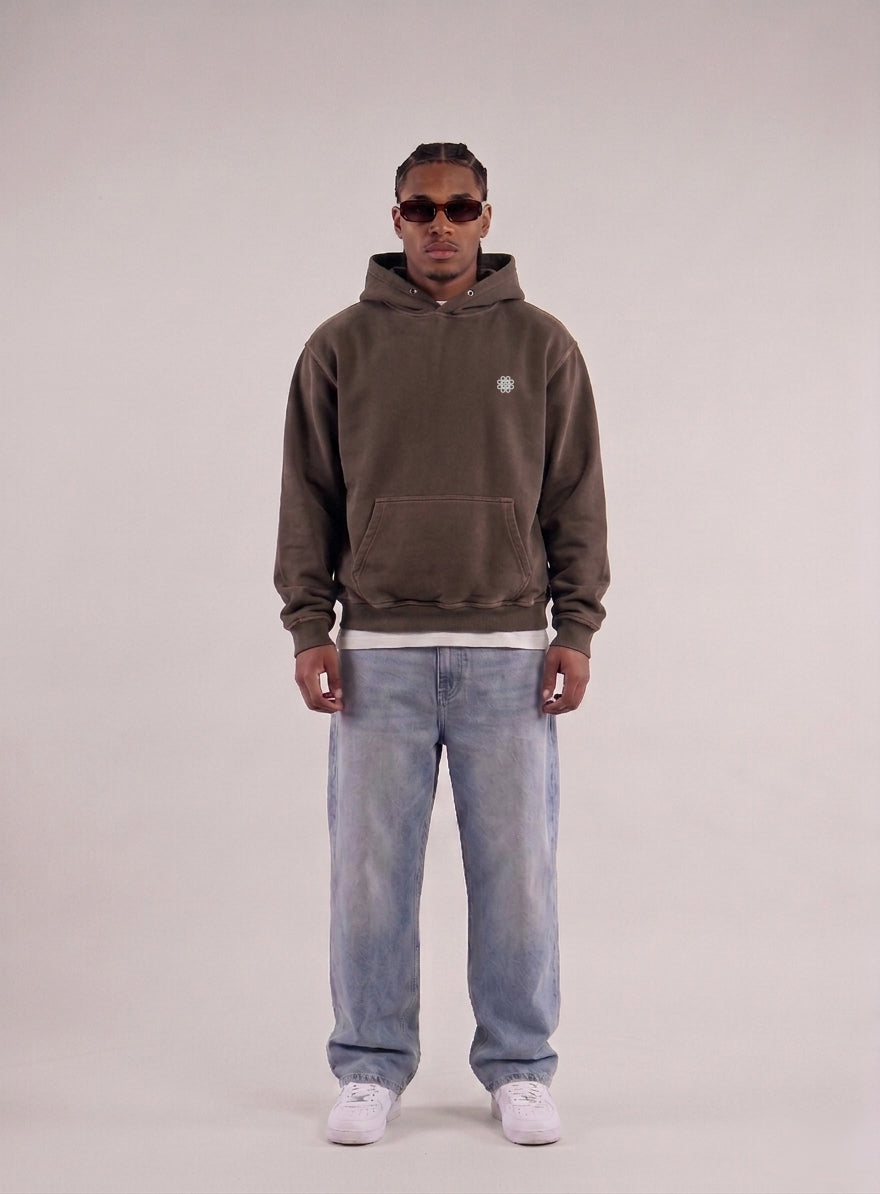 ALA HOODIE - WASHED BROWN