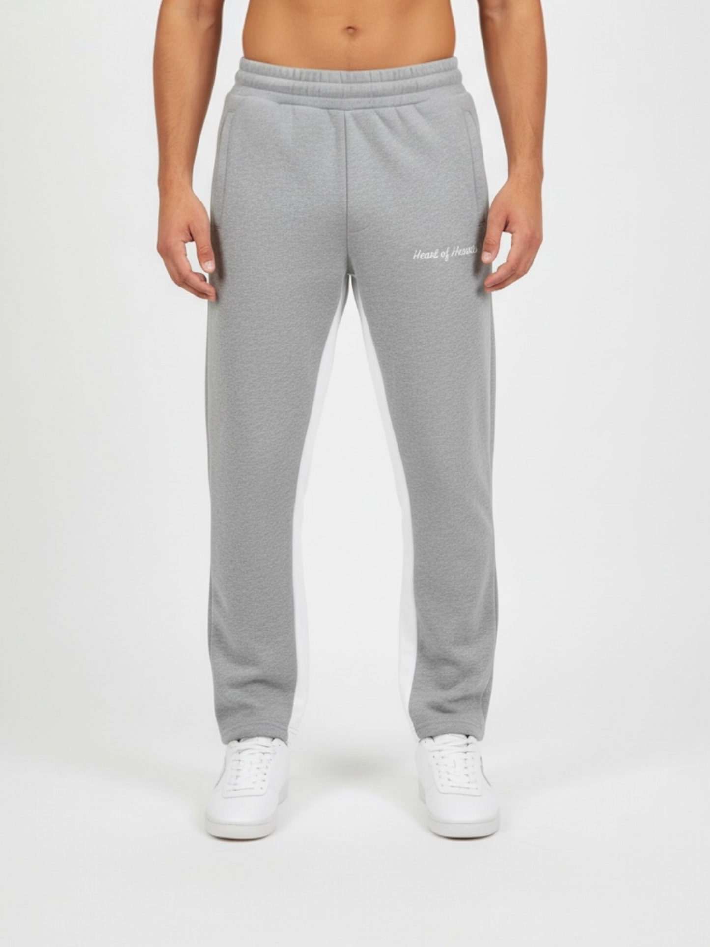 SCRIPT SWEATPANTS - GREY MARL