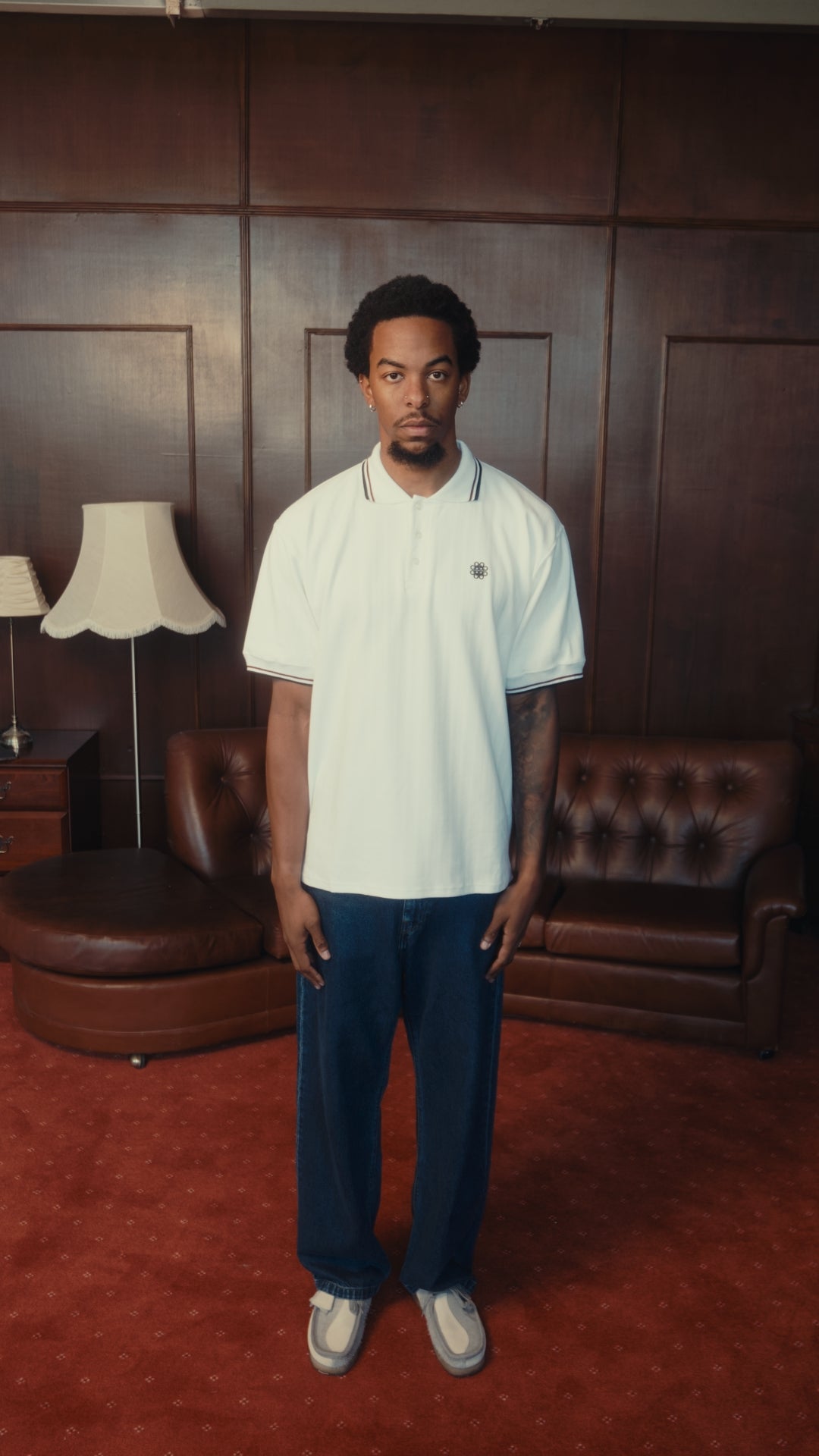 NEXUS HERRINGBONE POLO SHIRT