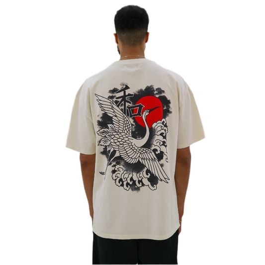 OFF WHITE/ BLACK IKIGAI T-SHIRT