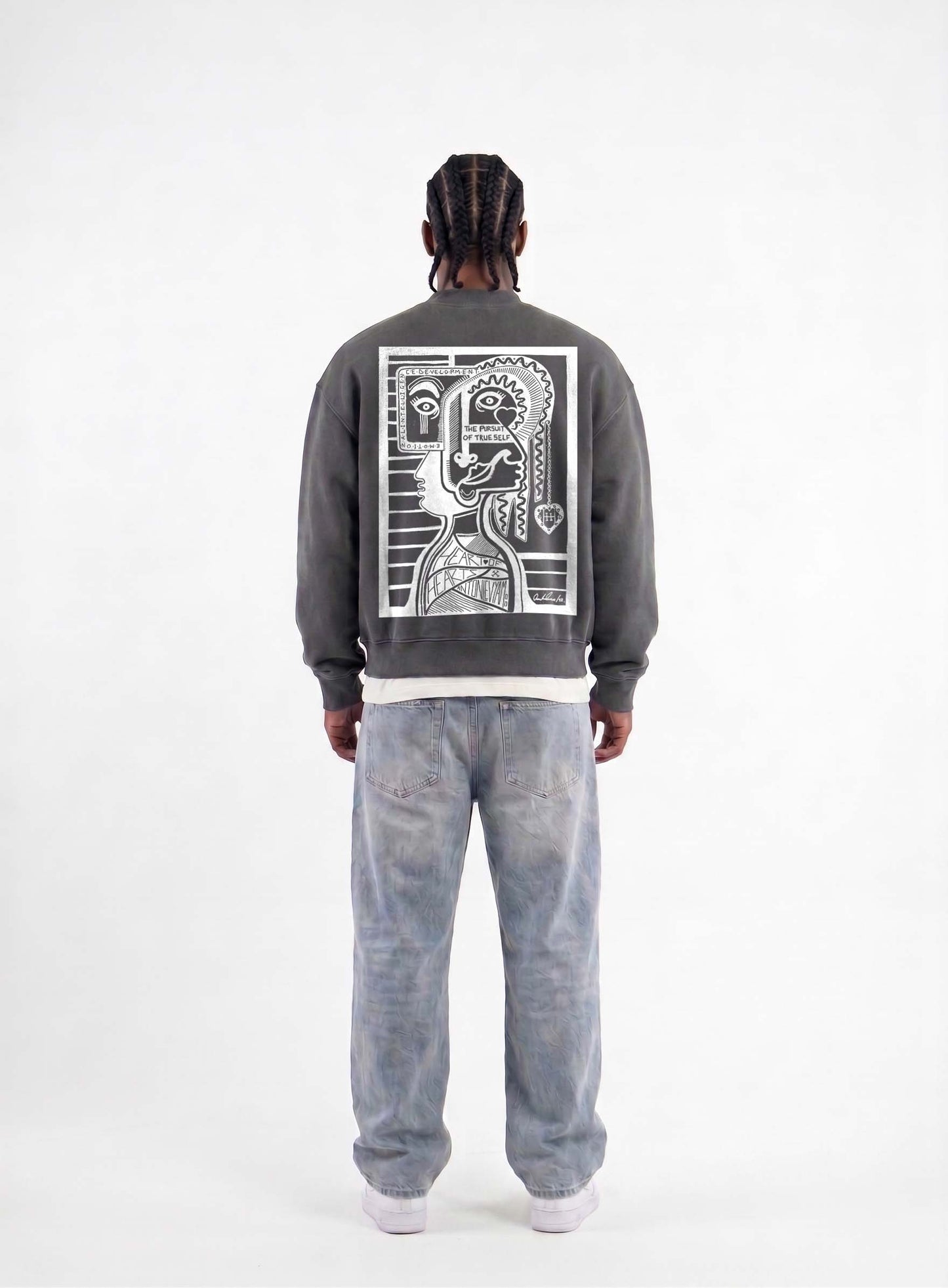 ALA SWEATSHIRT - WASHED GREY