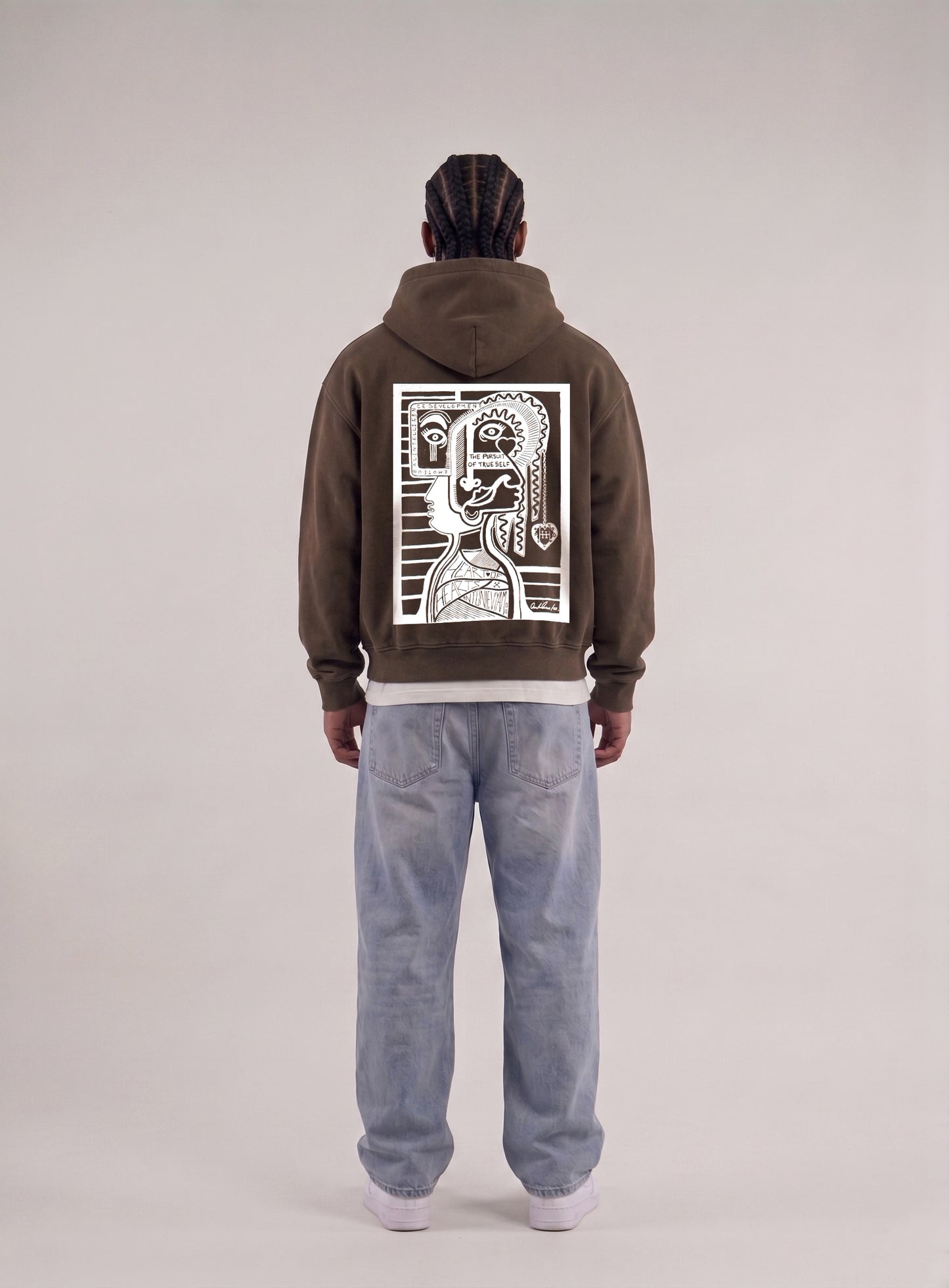 ALA HOODIE - WASHED BROWN