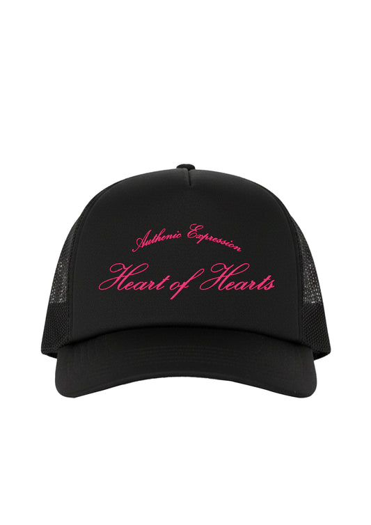 AUDACITY BLACK/ PINK TRUCKER CAP