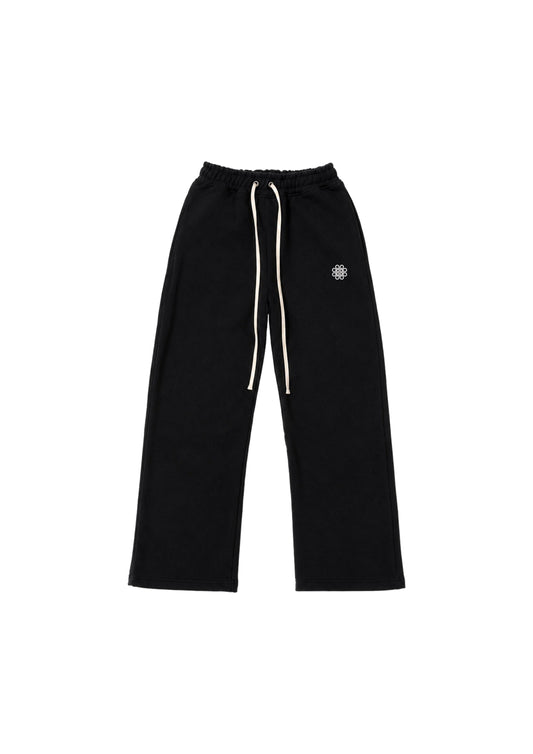 Nexus Wide Leg Sweatpants - Black