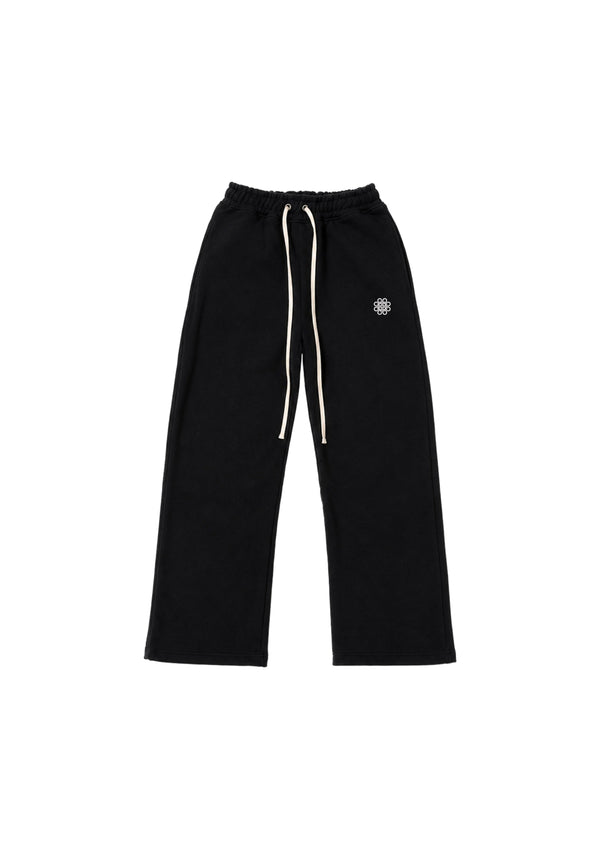 Nexus Wide Leg Sweatpants - Black