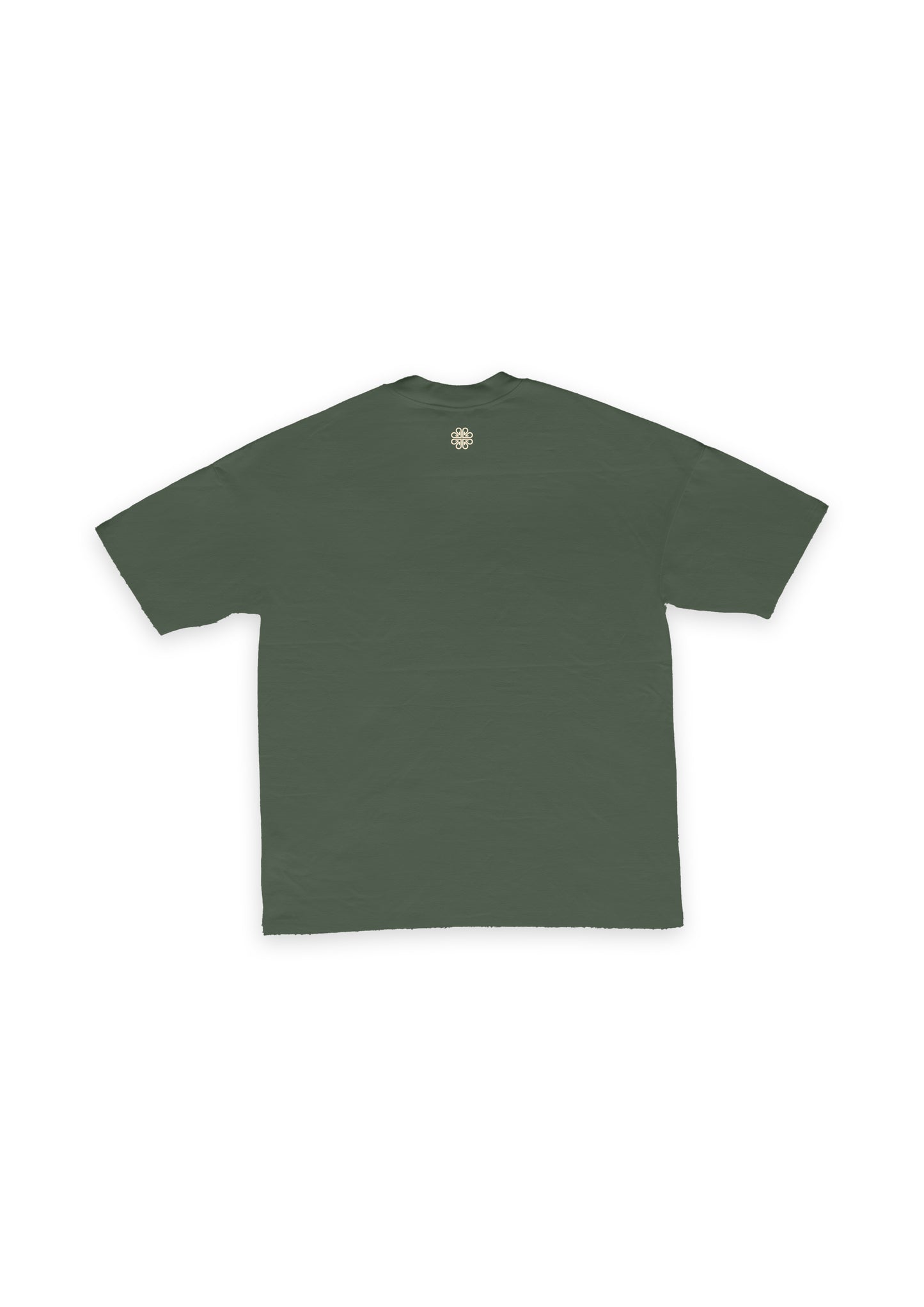 VARSITY T-SHIRT - FOREST GREEN/ECRU