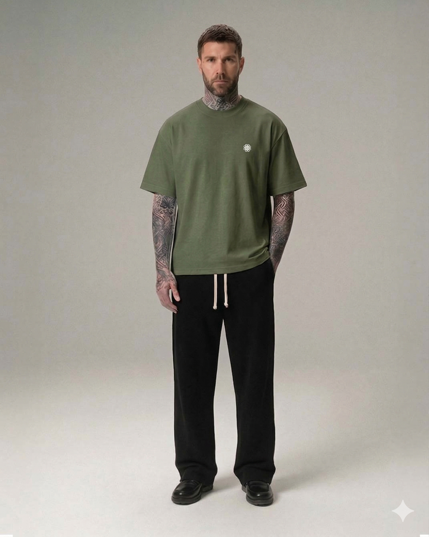 Scared Money Box Fit Graphic T-Shirt - Shamrock Green
