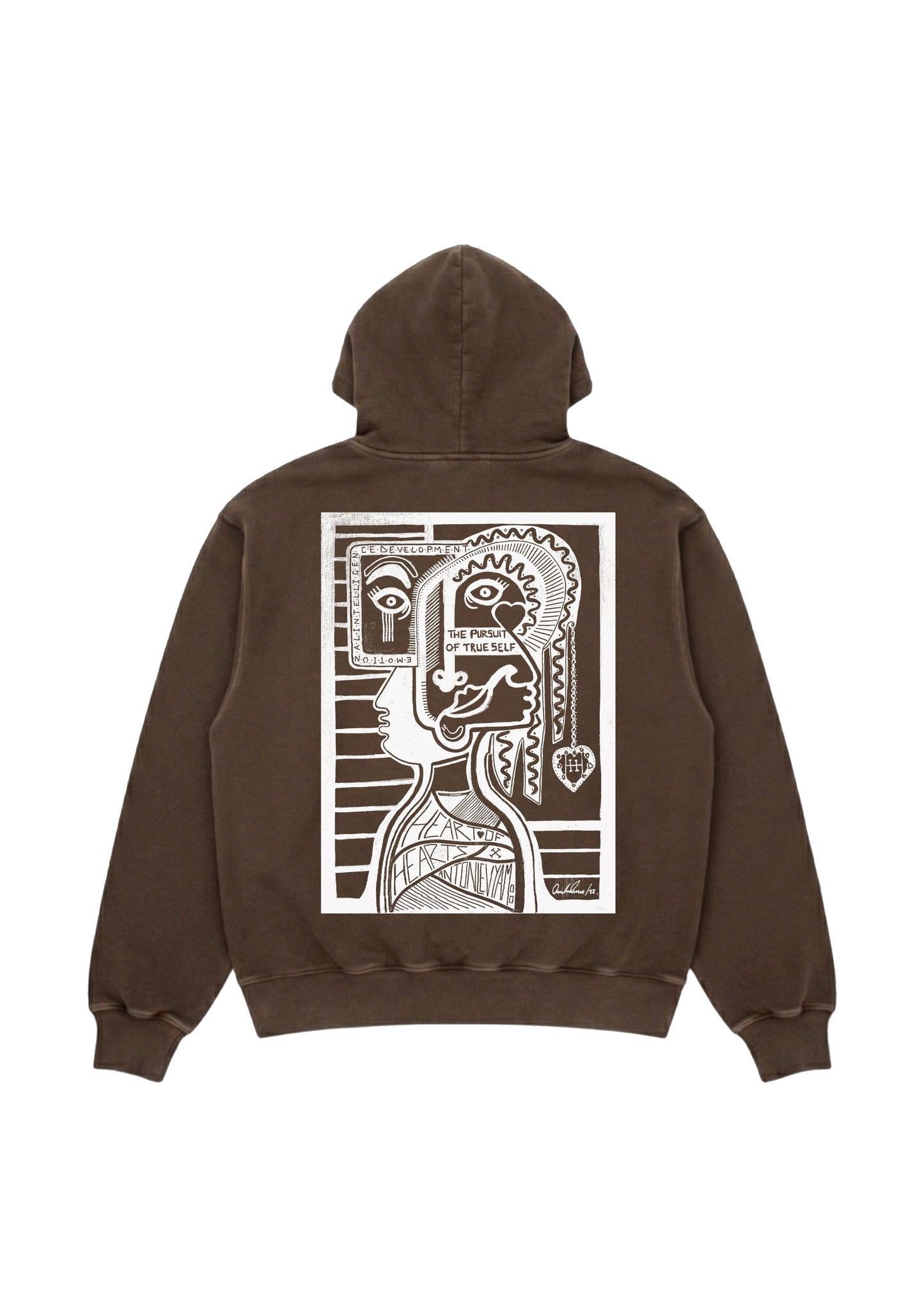ALA HOODIE - WASHED BROWN
