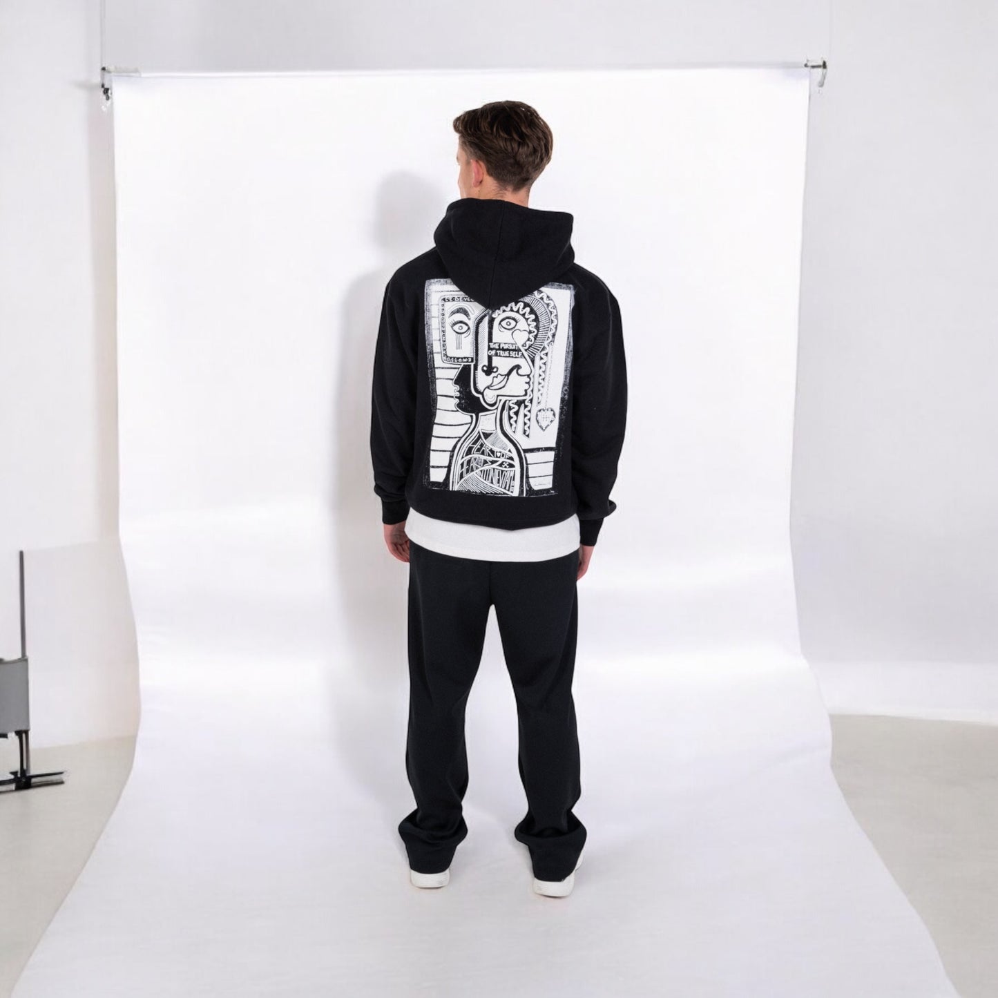 HEAVYWEIGHT BLACK HOODIE  S24 - ALA COLLAB