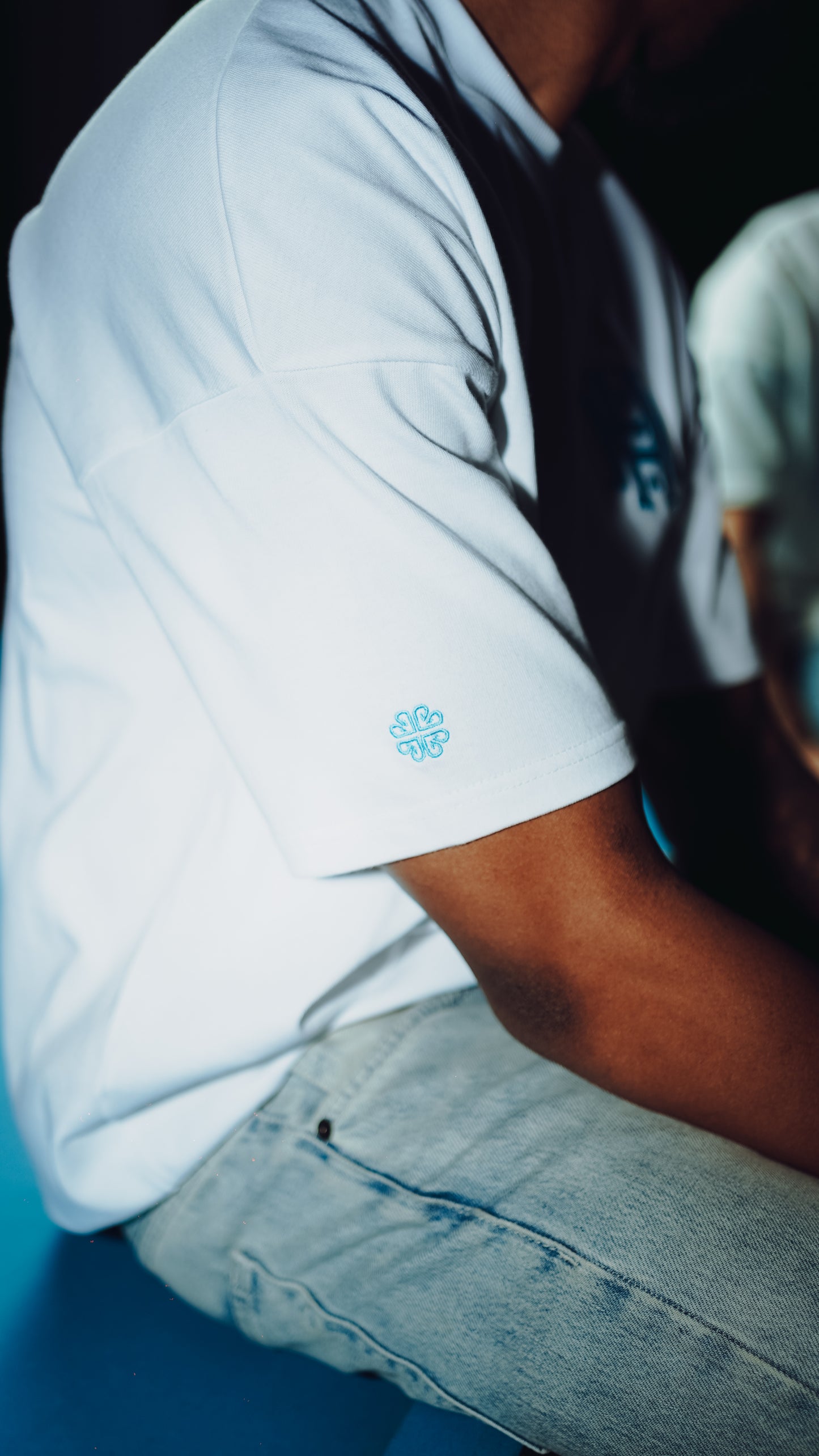 SKY BLUE VARSITY T-SHIRT