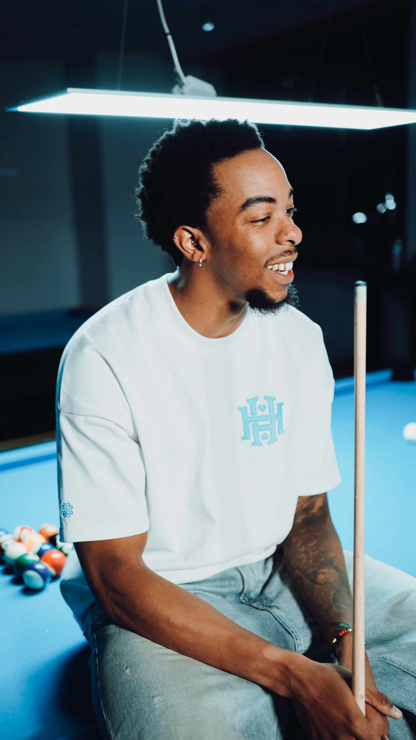 SKY BLUE VARSITY T-SHIRT