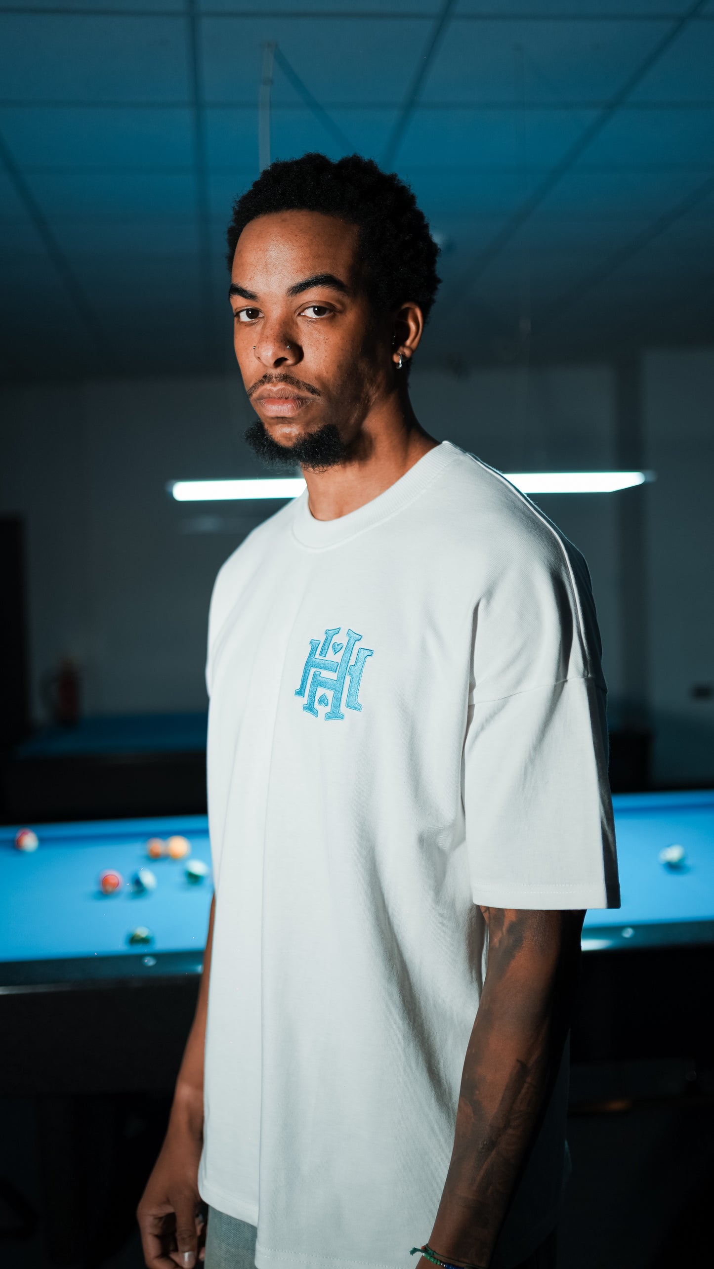 SKY BLUE VARSITY T-SHIRT