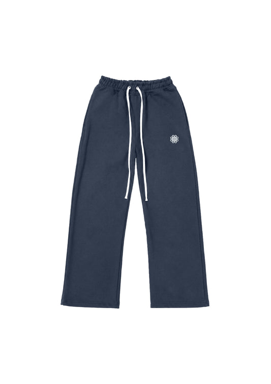 Nexus Wide Leg Sweatpants - Slate Blue