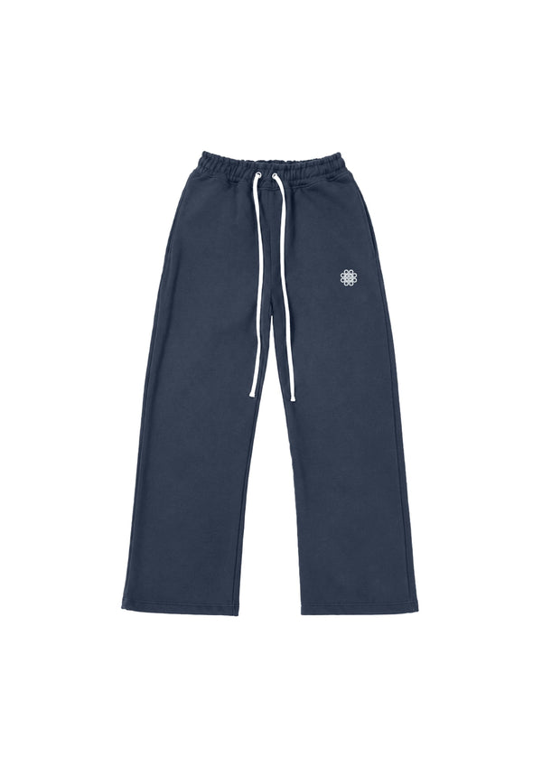 Nexus Wide Leg Sweatpants - Slate Blue