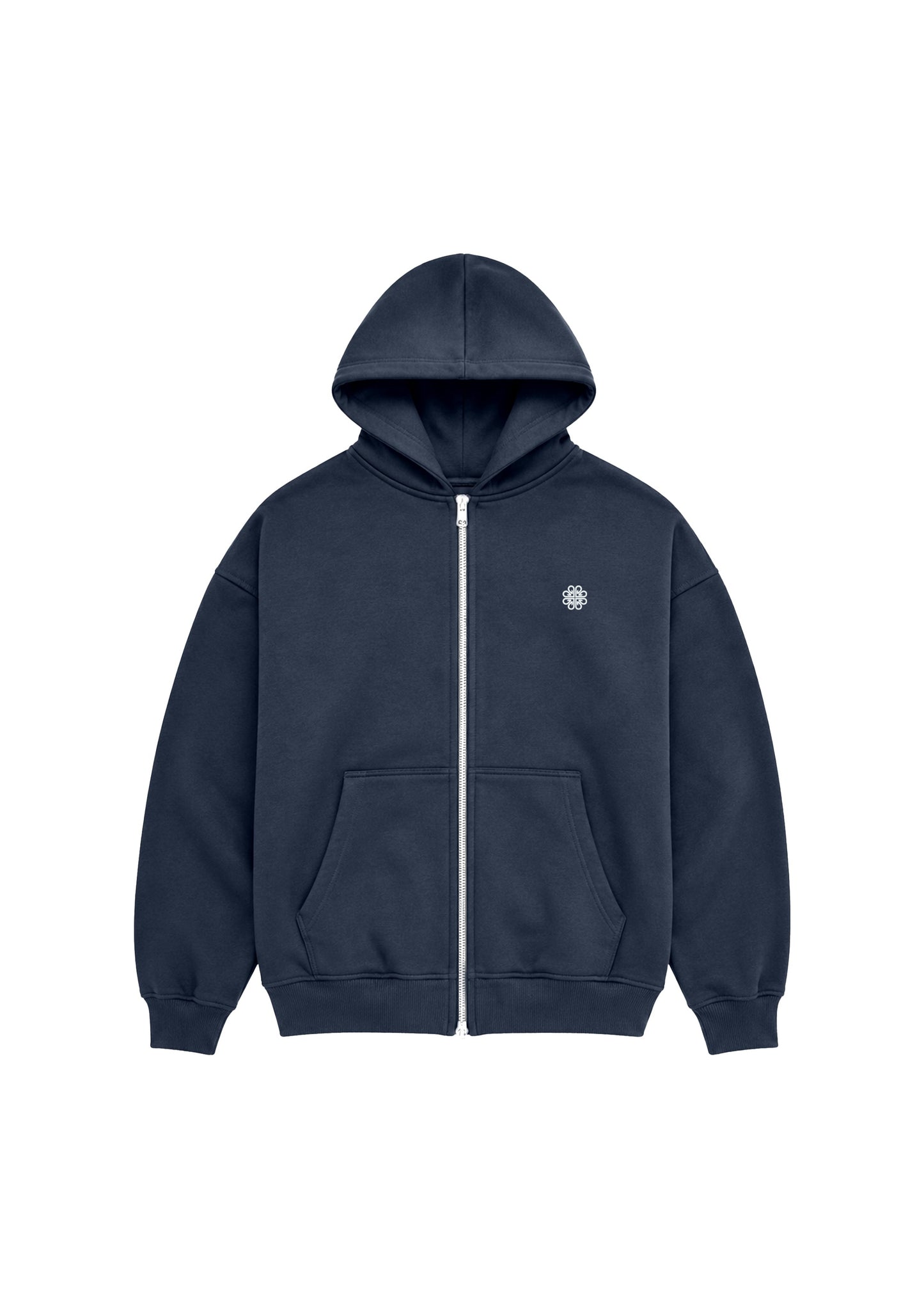 Nexus Double Zip Hoodie - Slate Blue