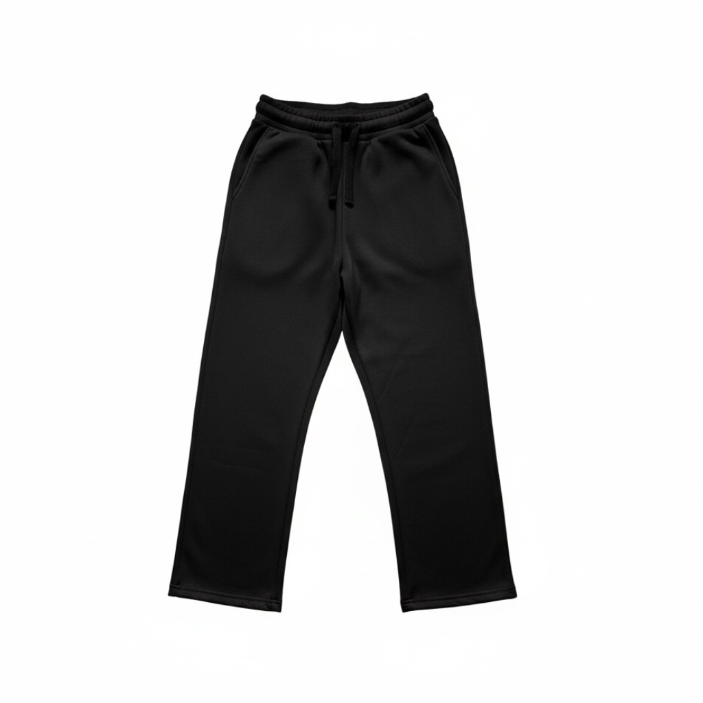 STAPLE BLACK/BLACK RIBBED TROUSERS