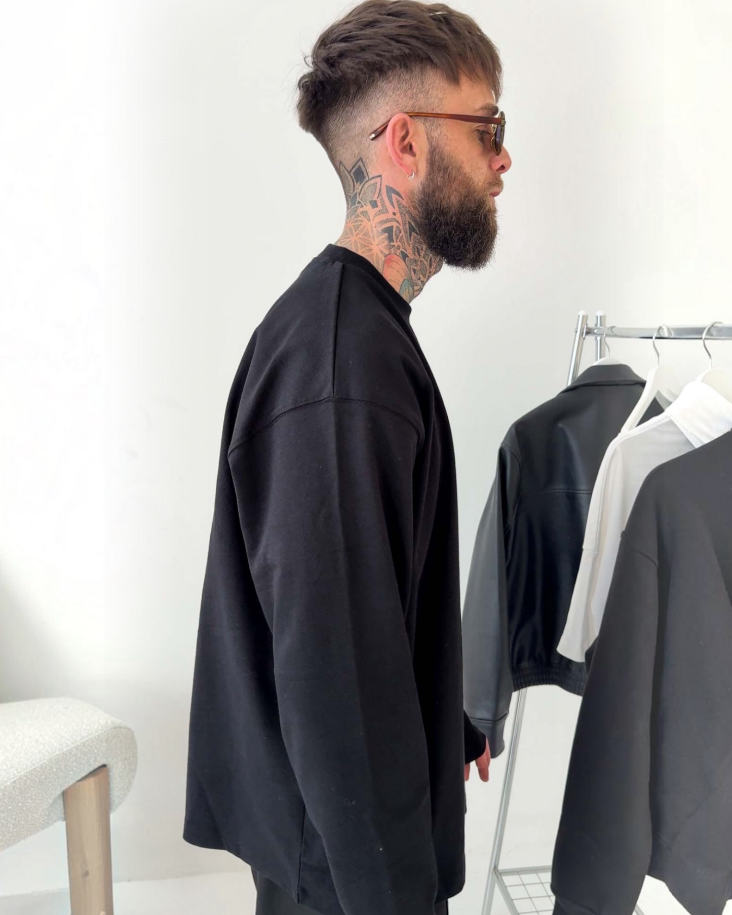 Nexus Heavyweight Long-Sleeve T-Shirt - Black