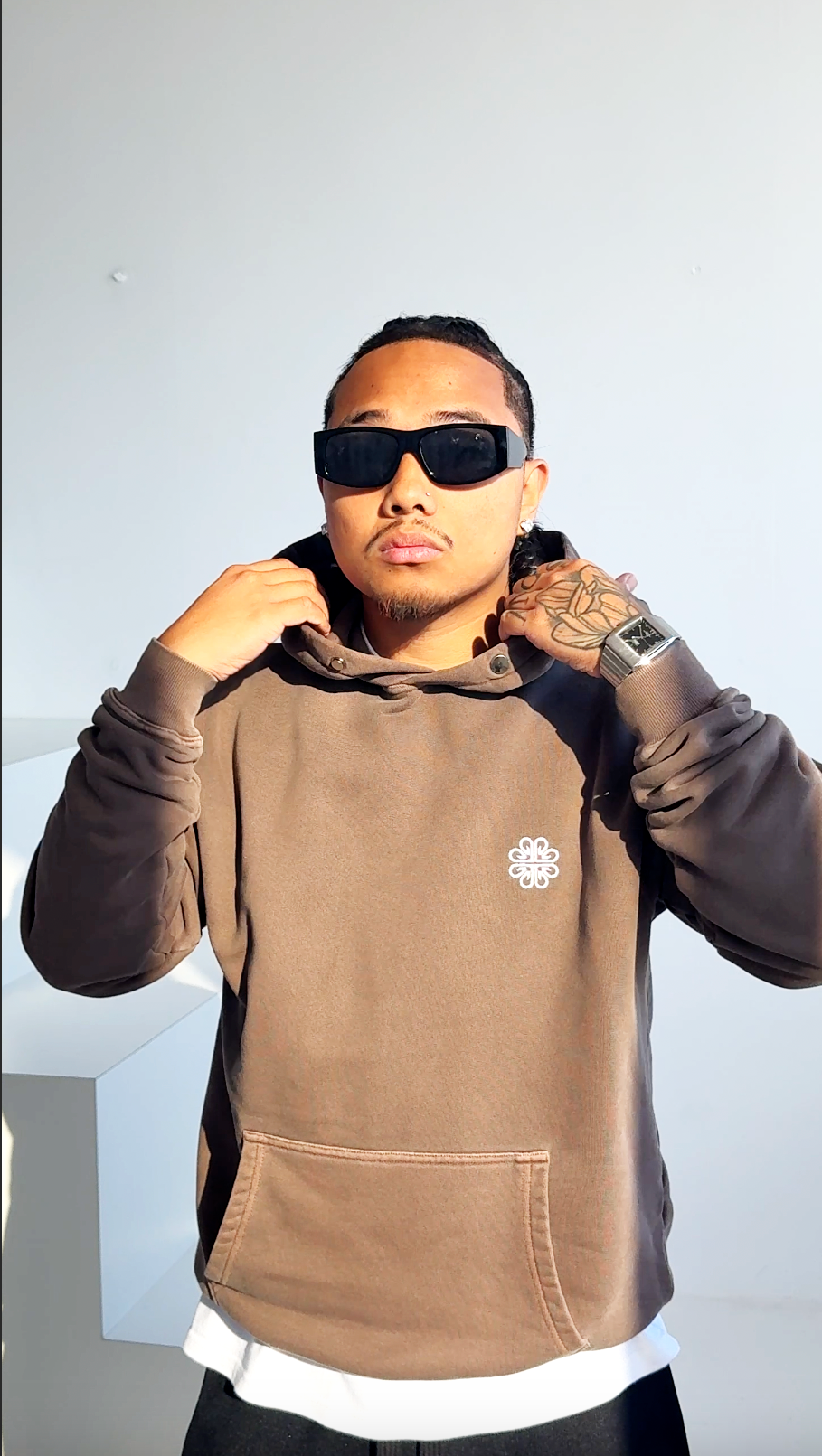NEXUS HEAVYWEIGHT HOODIE - VINTAGE BROWN