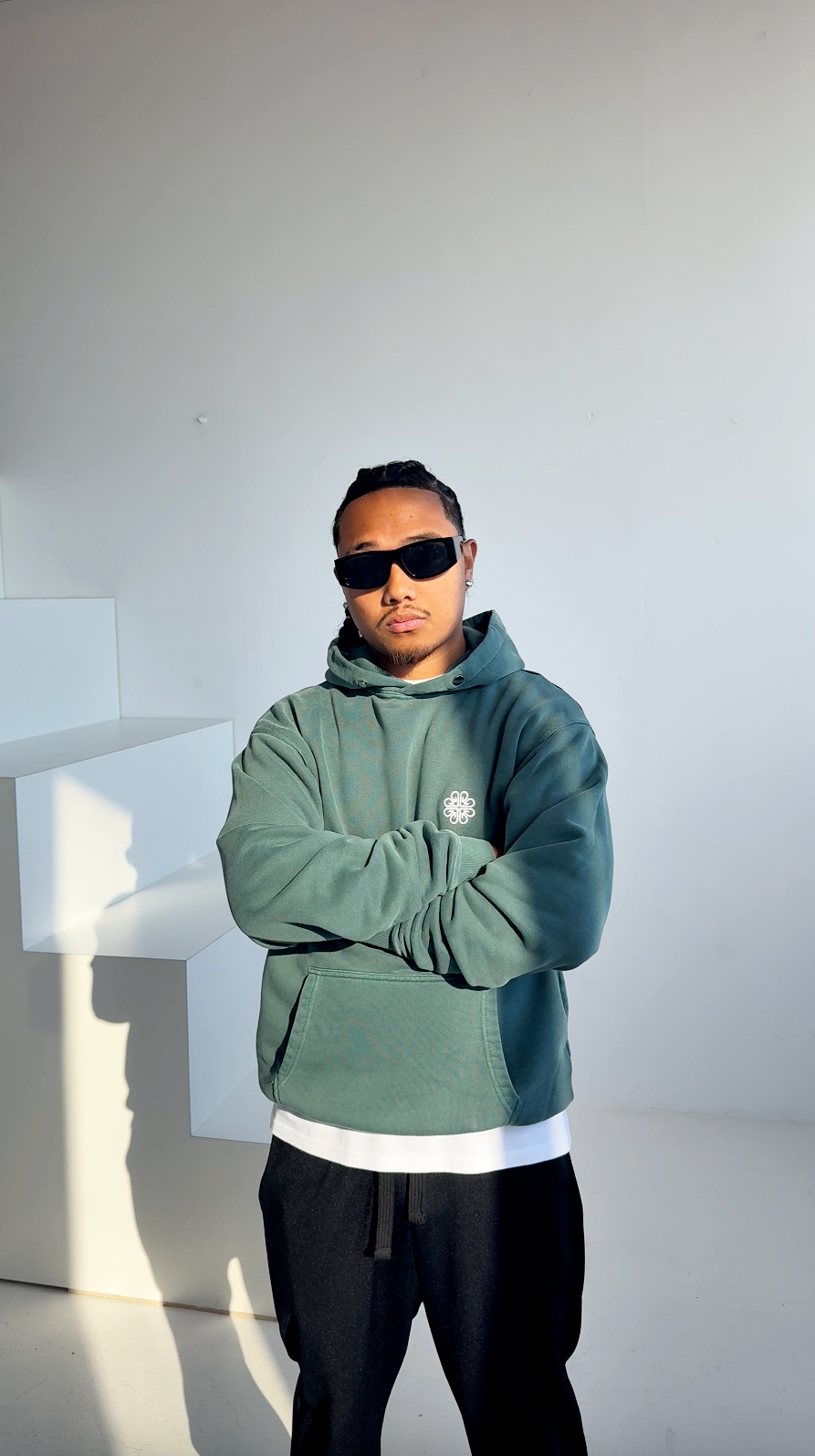 NEXUS HEAVYWEIGHT HOODIE - VINTAGE GREEN